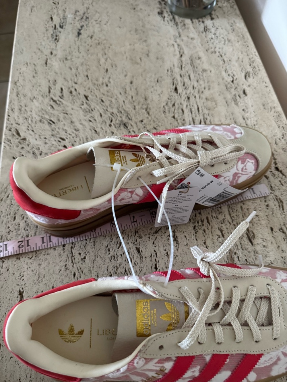 adidas Gazelle Bold x Liberty London floral sneakers. Size 10. MSRP $158 - Picture 16 of 17
